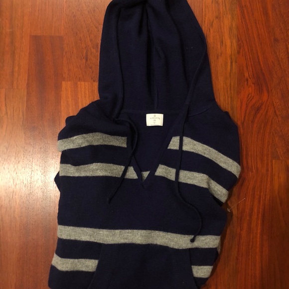 Alternative Apparel Alpaca Striped Poncho - Picture 3 of 3